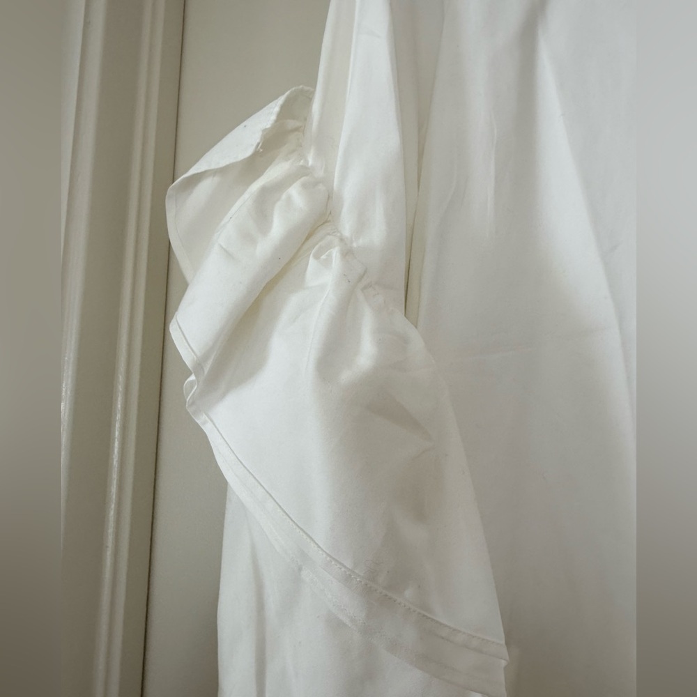COS White Ruffle Sleeve Mini Dress - Picture 7 of 10